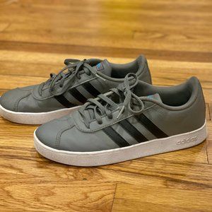Adidas Youth Big Boys 5 VL Court 2.0 Grey Four Core Grey Sneakers F36380